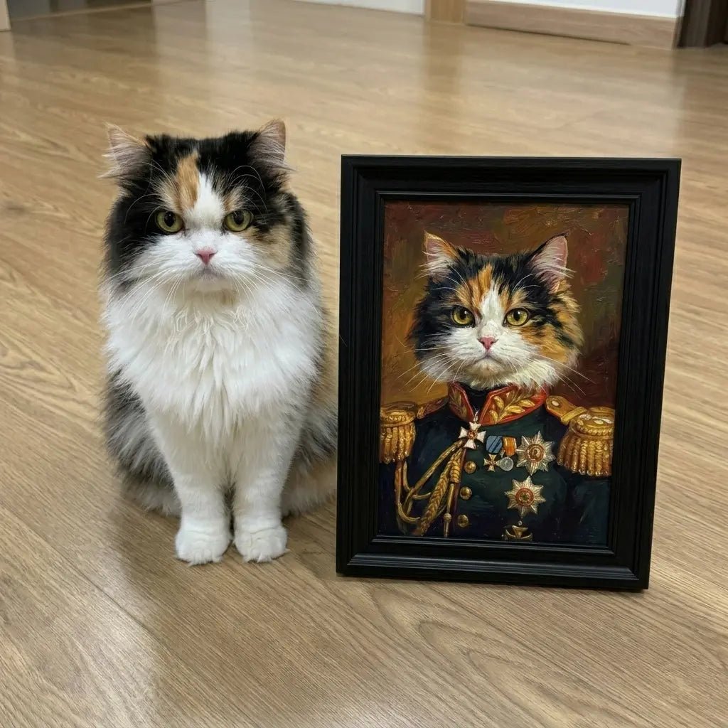 custom calico cat general portrait_webp