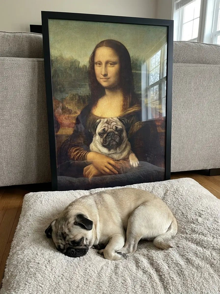 custom pet portrait mona lisa renaissance smile pet ugc review alt202607131810 2 — view 5