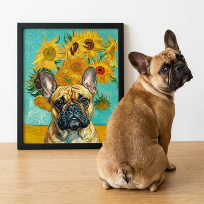 The Sunflowers Custom Pet Portrait